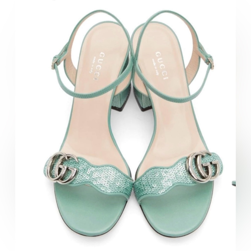 BNIB Authentic Gucci Marmont Sequin Heels 👠 ✨